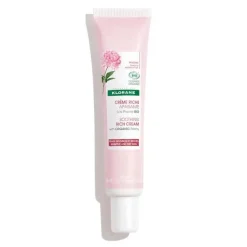 Klorane Crema Ricca Lenitiva alla Peonia Bio Pelle Sensibile/Secca 40ml