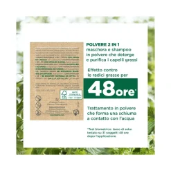 Klorane Shampoo Maschera Lavante 2 In1 Polvere Ortica E Argilla Bio Cuoio Capelluto Grasso 8X3g