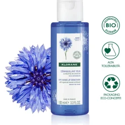 Klorane Struccante Occhi Sensibili Fiordaliso Bio 100ml