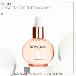 Kérastase Gloss Absolu Olio leggero Glaze Drops per capelli tendenti al crespo 45ml