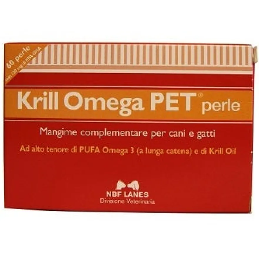 Krill Omega Pet Blister Mangime Complementare Cani/Gatti 60 Perle