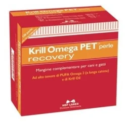 Krill Omega Pet Recovery Mangime Complementare Cani/Gatti Blister 120 Perle