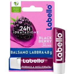 Labello Blackberry Shine Burrocacao Labbra Colorato E Idratante All'aroma Di Mora 4,8g