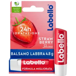 Labello Strawberry Shine Burrocacao Labbra Colorato E Idratante All'aroma Di Fragola 4,8g