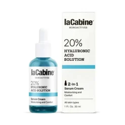 LaCabine 20% Hyaluronic Acid Tecnologia 2 in 1 Siero+Crema Viso Effetto Idratante 30ml
