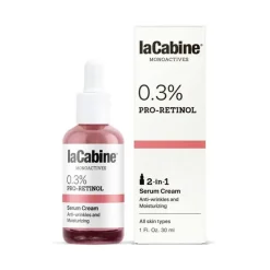 LaCabine 0.3% Pro-Retinol Tecnologia 2 in 1 Siero+Crema Viso Rigenerazione Cellulare 30ml