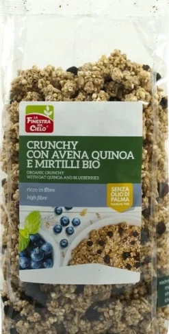 La Finestra Sul Cielo Crunchy Con Avena Quinoa E Mirtilli Bio 375g