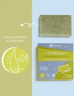 La Saponaria Shampoo Solido Purezza Purificante/Antiforfora 50g