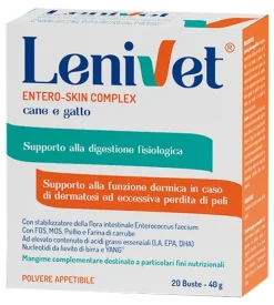 Lenivet Entero Skin Complex Mangime Complementare Per Cani/Gatti 20 Buste