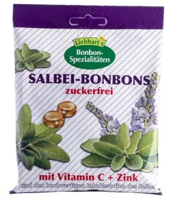 Liebhart's Bonbons Bio Salvia + Zinco 50g
