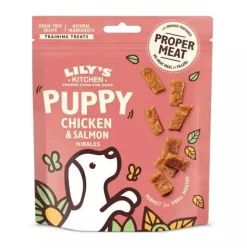 Lily's Kitchen Puppy Chicken and Salmon Nibbles Snacks Dog 70g