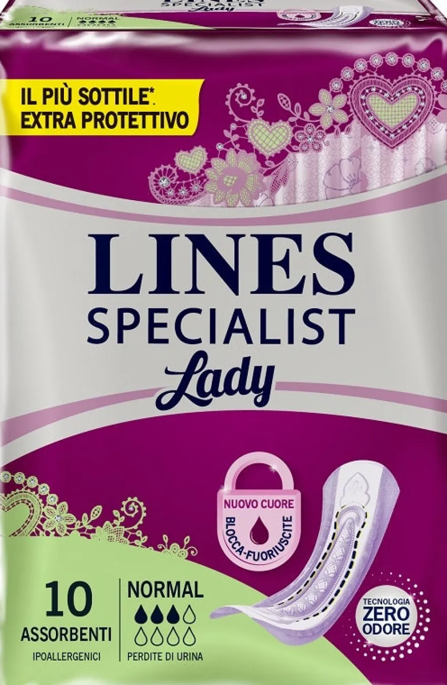 Lines Specialist Lady Assorbenti Incontinenza Normal 10 Pezzi