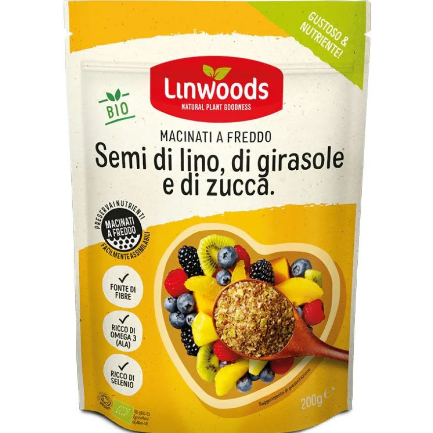 Linwoods Semi Di Lino Girasole E Zucca Bio Macinati 200g