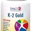 Longlife K-2 Gold 60 Perle - Vitamina K2 Alta Qualità