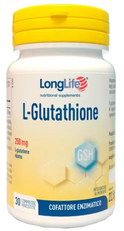 Longlife L-glutathione 250 mg 30 Compresse