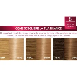 L'Oréal Paris Excellence Tinta Capelli 8 Biondo Chiaro 1 Pezzo