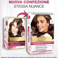 L'Oréal Paris Excellence Tinta Capelli 5 Castano Chiaro 1 Pezzo