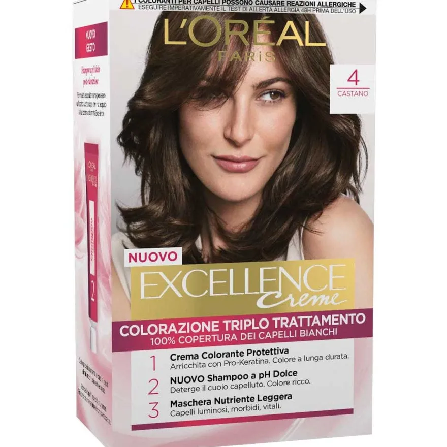 L'Oréal Paris Excellence Tinta Capelli 04 Castano 1 Pezzo