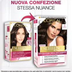 L'Oréal Paris Excellence Tinta Capelli 03 Castano Scuro 1 Pezzo
