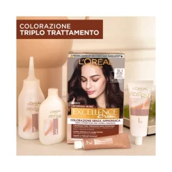 L'Oréal Paris Kit Excellence Universal Nude Colorazione Permanente 3U Castano Scuro Universale
