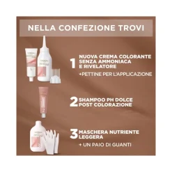 L'Oréal Paris Kit Excellence Universal Nude Colorazione Permanente 3U Castano Scuro Universale
