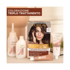 L'Oréal Paris Kit Excellence Universal Nude Colorazione Permanente 4U Castano Universale