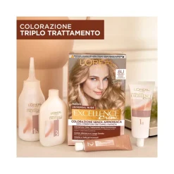 L'Oréal Paris Kit Excellence Universal Nude Colorazione Permanente 8U Biondo Chiaro Universale