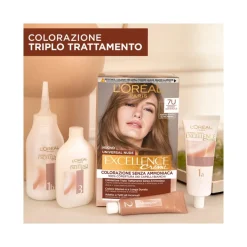 L'Oréal Paris Kit Excellence Universal Nude Colorazione Permanente 7U Biondo Universale