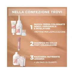 L'Oréal Paris Kit Excellence Universal Nude Colorazione Permanente 6U Biondo Scuro Universale