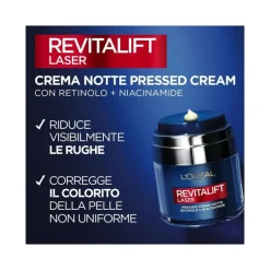 L'Oréal Paris Revitalift Laser Pressed Cream Notte Anti Rughe Viso 50ml