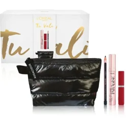 L'Oréal Paris Self Confidence Box Mascara Lash Paradise+Rossetto Matte Resistance+Matita Occhi+Beauty Nero