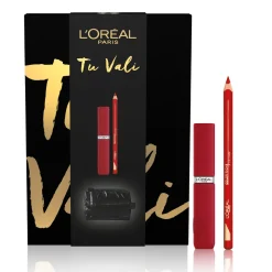 L'Oréal Paris Self Confidence Box Mini Beauty Matte Resistance Red + Matita Labbra
