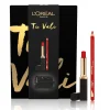 L'Oréal Paris Self Confidence Box Mini Beauty Nero Kit Lips + Rossetto + Matita Labbra