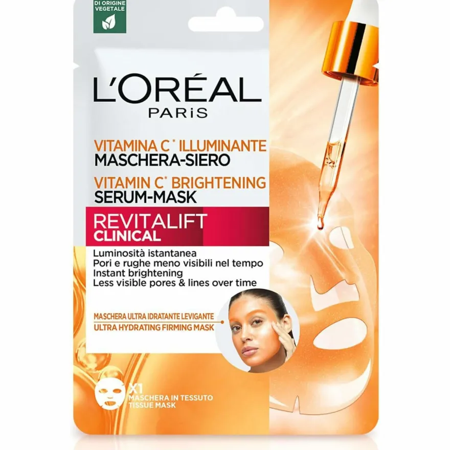 L'Oreal Paris Maschera-Siero Idratante in Tessuto Con Vitamina C