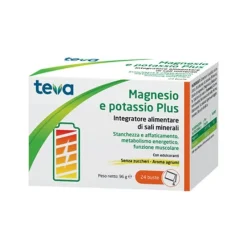 Magnesio E Potassio Plus 24 Bustine Senza Zucchero Aroma Agrumi
