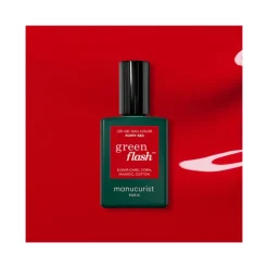 Manucurist Kit Essentials Green Flash Con Smalto Semipermanente Poppy Red