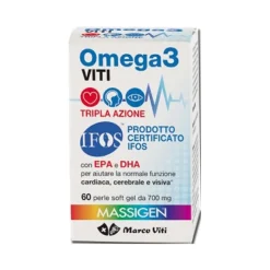 MarcoViti Massigen Omega 3 60 Perle Integratore Naturale