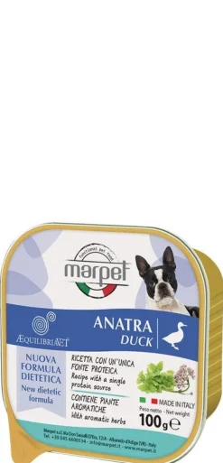 Marpet Aequilibriavet Anatra Cibo Umido Per Cani Adulti Vaschetta 100g