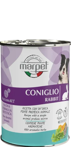 Marpet Aequilibriavet Dog Coniglio Cibo Umido Per Cani Adulti Scatoletta 400g