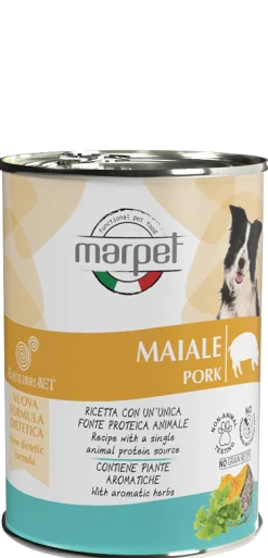 Marpet Aequilibriavet Dog Maiale Cibo Umido Per Cani Adulti Scatoletta 400g