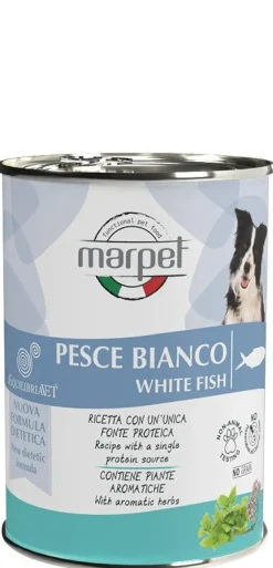 Marpet Aequilibriavet Dog Pesce Bianco Cibo Umido Per Cani Adulti Scatoletta 400g