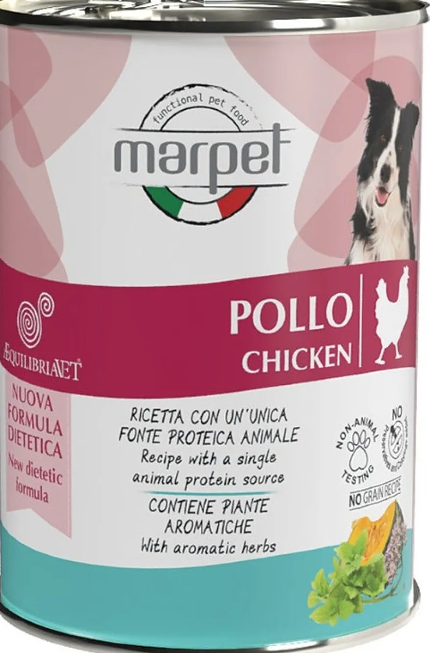 Marpet Aequilibriavet Dog Pollo Cibo Umido Per Cani Adulti Scatoletta 400g