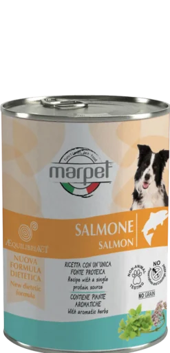 Marpet Aequilibriavet Dog Salmone Cibo Umido Per Cani Adulti Scatoletta 400g