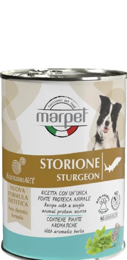 Marpet Aequilibriavet Dog Storione Cibo Umido Per Cani Adulti Scatoletta 400g