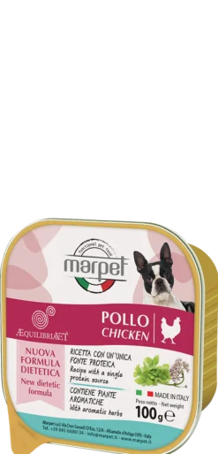 Marpet Aequilibriavet Pollo Cibo Umido Per Cani Adulti Vaschetta 100g