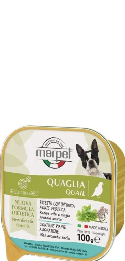 Marpet Aequilibriavet Quaglia Cibo Umido Per Cani Adulti Vaschetta 100g