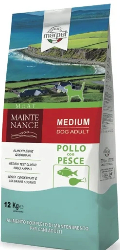 Marpet Maintenance Pollo/Pesce Cibo Secco Per Cani Adulti Taglia Medium Sacco 12 Kg