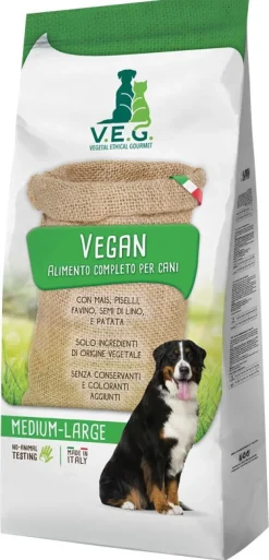 Marpet Vegan Dog Cibo Secco Per Cani Taglia Medium Large Sacco 12Kg