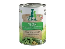 Marpet Vegan Dog Zucchine/Piselli/Lenticchie Cibo Umido Per Cani Adulti Scatoletta 400g