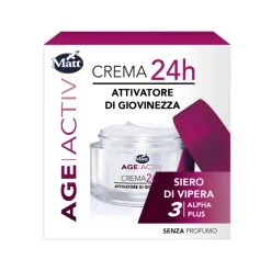 Matt Age Active Crema Viso 24H Attivatore Giovinezza Siero Vipera 50ml